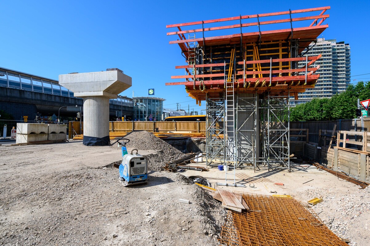 Neuer Brückenabschnitt Hochstraße Süd