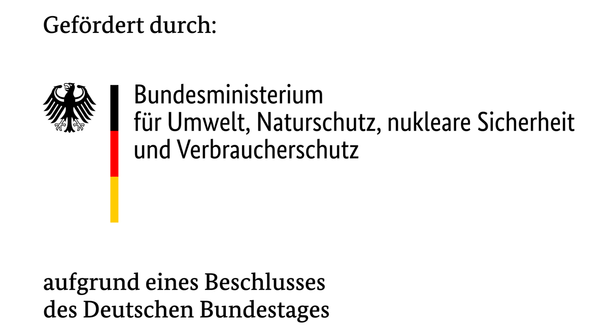 Gefördert durch: Bundesministerium für Umlwelt,Naturschutz, nukleare Sicherheit und Verbraucherschutz