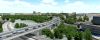 Der Entwurf für die neue Westbrücke mit Blick in Richtung der zukünftigen Helmut-Kohl-Allee. Die schraffierten Flächen sind Entwicklungsflächen. Stand April 2024